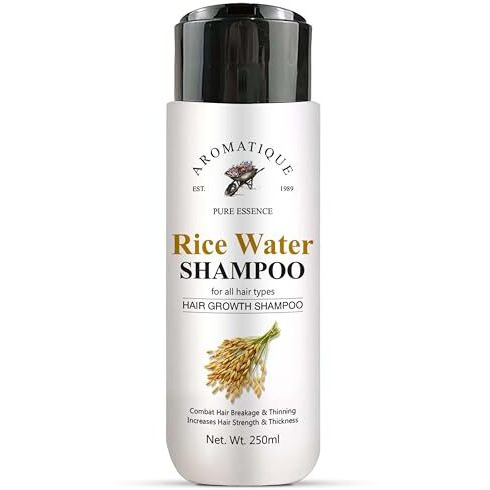 Aromatique Rice Water Hair Growth Shampoo With Biotin | Shampoo For Thinning Hair & Hair Loss | Suitable For All Hair Types, Men & Women