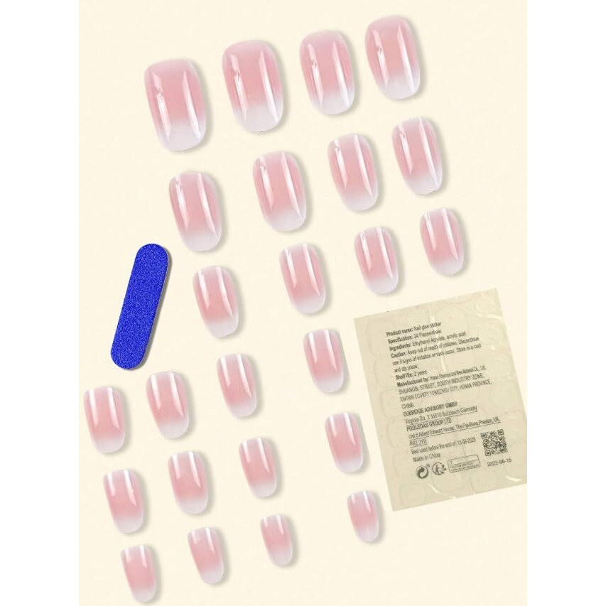 Baerfit Press On Nails For Women Fake Nails 24 Pcs Nail Extension Kit Nail Stickers