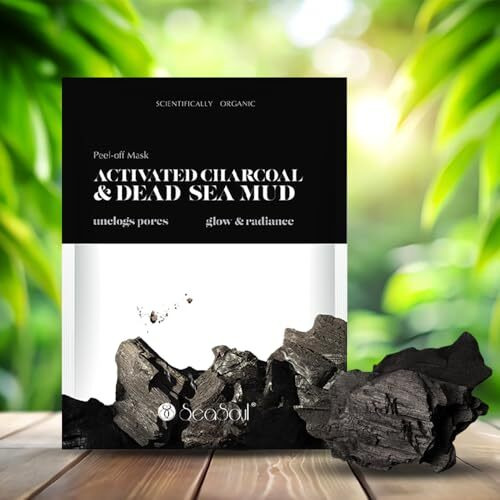 Sea Soul Detox Peel-Off Mask - 20 G | With Activated Charcoal & Dead Sea Mud | Brightens Skin, Unclogs Pores & Enhances Radiance | Deep Cleansing Face Mask