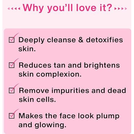 Vauriic De-Tan Face Mask For Glowing Skin| Clay Mask With Lactic Acid For Tan Removal, Reduction In Blackheads, Instant Brightening| New-Age Ubtan Face Pack For All Skin Types | Men & Women- 100G