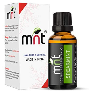 Mnt Spearmint Essential Oil 100% Pure, Natural & Undiluted Therapeutic Grade Oil For Hair, Skin, Body & Aromatherapy (15Ml)