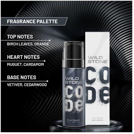 Wild Stone Code Gold And Chrome Body Perfume For Men, Pack Of 2 (150Ml Each)|No Gas Deodorant|Long Lasting Body Spray