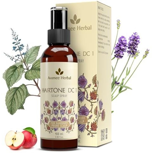 Avimee Herbal Hairtone Dc1 Scalp Spray | Fights Severe Dandruff | Prevents Flaky Scalp | Non Greasy Non Oily | 100 Ml
