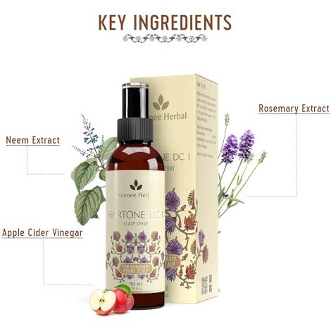 Avimee Herbal Hairtone Dc1 Scalp Spray | Fights Severe Dandruff | Prevents Flaky Scalp | Non Greasy Non Oily | 100 Ml