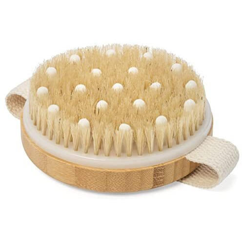 Afrodite Dry Brushing Body Brush Exfoliating Brush Body Scrubber Wooden Shower Brush Body Exfoliator Dry Brush Bath Brush For Cellulite And Lymphatic, Improve Circulation, Stop Ingrown Hairs