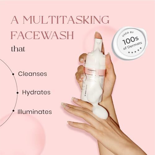 Skininspired Foaming Daily Use Face Wash (100Ml), Aha & Bha Natural Face Cleanser For Glowing Skin, Hyaluronic Acid, Pentavitin, Best For Normal, Dry & Combination Skin, Good For Winters, Women & Men