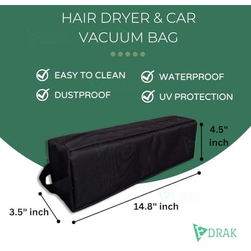 Edrak Hair Dryer Airwrap Hair Straightener Bag Pouch Cover Case.Cosmetic Hair Brush Toiletry Pouch For Travel(1 Pcs)