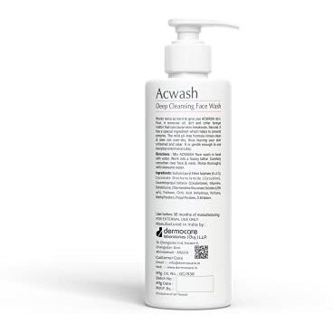 Acwash Deep Cleansing Anti Bacterial Face Wash (200Ml)