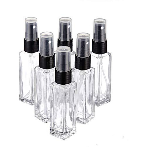 Grn Travel Refillable Perfume Clear Glass Bottles With Spray Pump For Perfume Essential Oils Aromatic Water Blend 8 Ml Set Of 6 Pcs