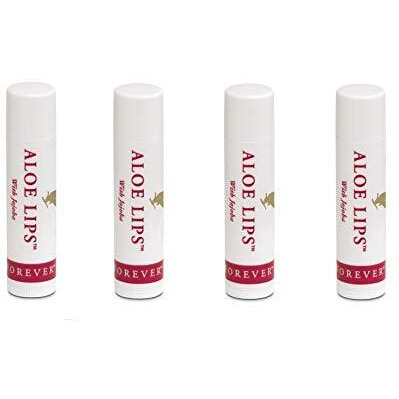 Forever Living Aloe Lips With Aloe Vera And Jojoba (Pack Of 4)