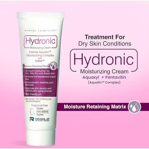 Regaliz Hydronic Moisturizing Cream Intense Hydration For Dry Skin