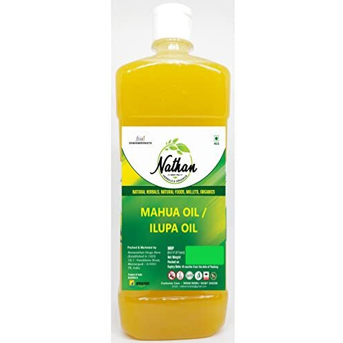 Nathan Herbals & Organics Mahua Oil/Ilupa Oil - 1 Litre