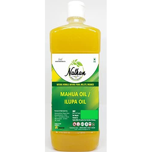 Nathan Herbals & Organics Mahua Oil/Ilupa Oil - 1 Litre