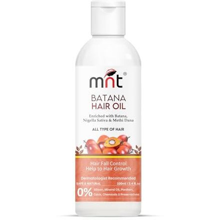 Mnt Batana Oil For Hair Growth With Methi Dana & Curry Leaf | Promotes Thicker, Shiny, Stronger & Healthy Hair | Pure Batana Oil For Hair Growth And Hair Fall Control | 100 Ml