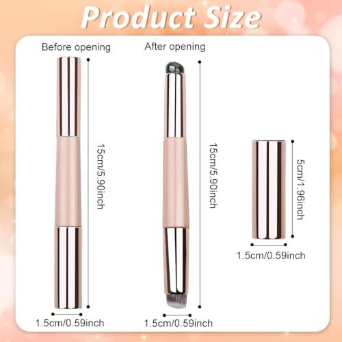 Maycreate Lipstick Silicone Brush 2 In 1 Lip Balm Silicone Applicator With Blending Brush Multifunctional Lipstick Brush Travel Makeup Tools For Lipstick, Lip Gloss, Concealer, Foundation, Pink
