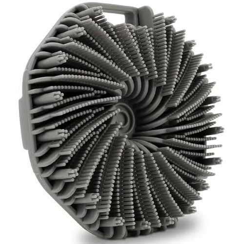 Bykoine Silicone Body Brush Scrubber | Hexagonal Shower Massage Brush | Soft Exfoliating Bath Scrubber For All Skin Types | Reusable & Easy To Clean