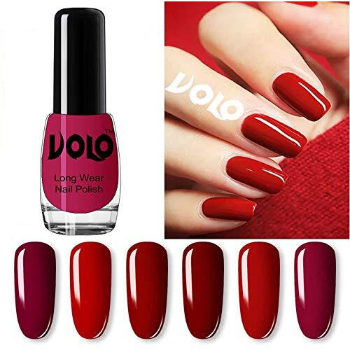 Volo Infinite Shine Nail Polish Combo Offer Professional Brush Set Of 24 Pcs (Carrot Red, Nude, Red, Flirty Nude, Tan, Ice Nude, Coral Compass, Wine Maroon, Pink Mania, Nude, Etc) 120 Ml