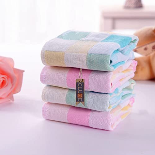 Cluze Women's Soft Cotton Face Towel - Cotton Handkerchief For Women's & Kids (10X10 Inch) (Pack Of 6)