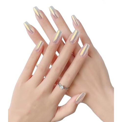 Chrome Nail Powder 6 Colours Nail Glitter Nail Art Accessories For Women