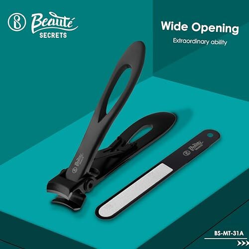 Beaut Secrets Nail Cutter For Men Toe Nail Cutter For Thick Nails Cutting Clipper Trimmer For Women Wide-Opening Sharp Jaws Stainless Steel Large Nail Clippers Set With Nail File