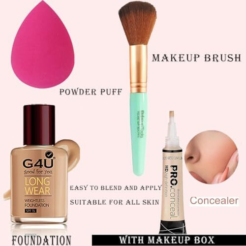 G4U Makeup Kit For Women, All In One Makeup Kit Set With Makeup Box 001