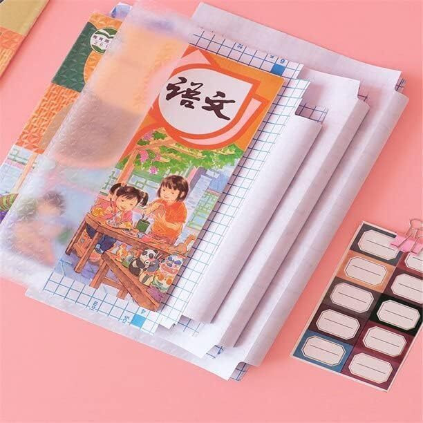 Catron Transparent Book Binding Cover | 30 Pcs - 3 Different Sizes -10 Each | Waterproof Craft Diy Book Cover | For School, Office, Student Book Cut Self Adhesive Sticker Book Protective (Pack Of 30)