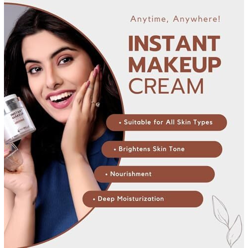Maxbella Instant Makeup & Spot Coverage Cream | Primer + Highlighter + Moisturizer | Niacinamide And Non Comedogenic | Intense Hydration | Flawless Radiant Dewy Skin | Illuminating & Glowing Makeup Base (45G)