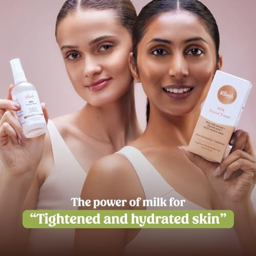 Vilvah Store Milk Face Toner | Minimizes Pores And Hydrates Skin | Balances & Restores Skin's Ph Levels | For All Skin Types, 100Ml (Pack Of 1)