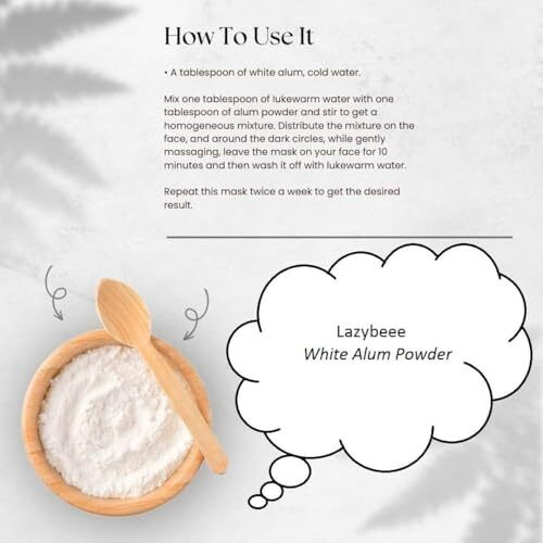 Lazybeee 250Gms Natural Alum Stone Powder | Multi-Purpose Relief For Mouth Ulcers, Skin Care, And Water Purification | Natural Deodorant & Foot Odor Eliminator