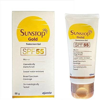 Jubilation Sunstop Gold Sunscreen Gel Spf 55, (50 G), All Skin Type