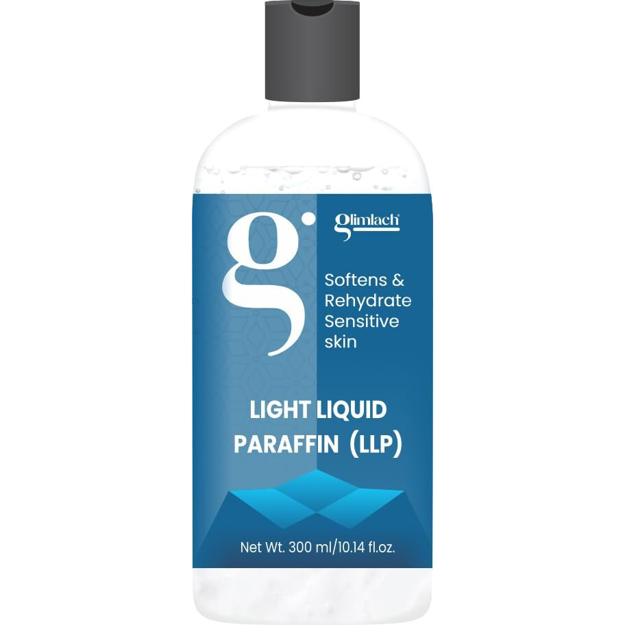 Glimlach Light Liquid Paraffin | 100% Pure & Natural | Paraffin Oil For Dry, Soften & Rehydrate Sensitive Skin 300 Ml