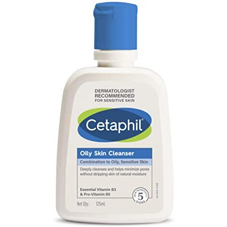 Cetaphil Oily Skin Cleanser, Daily Face Wash For Oily And Acne Prone Skin, Gentle Foaming, 125Ml, Pack Of 2