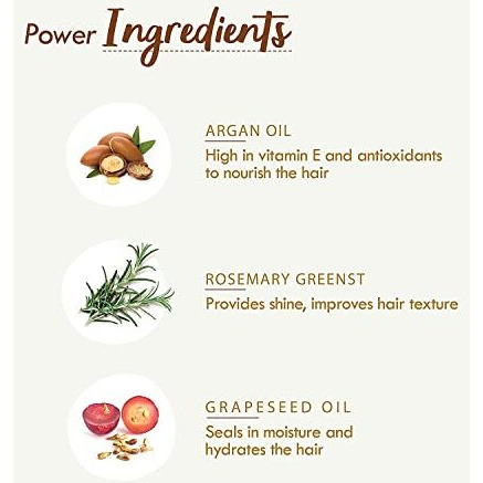 Nat Habit Argan Grapeseed Hair Balm For Men & Women Split Ends, Smoothening, Post Wash Straightening, Conditioning Infused With Rosemary & Oils - (Pack Of 1, 25Ml)