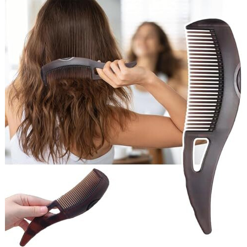 P A Enterprise Dandruff Comb Energy Massage Comb Scalp Brush For Dandruff Removal, Lice Remover Products, Hair Dressing Comb, Plastic, Brown, Unisex