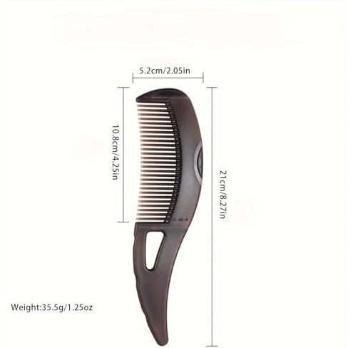 P A Enterprise Dandruff Comb Energy Massage Comb Scalp Brush For Dandruff Removal, Lice Remover Products, Hair Dressing Comb, Plastic, Brown, Unisex