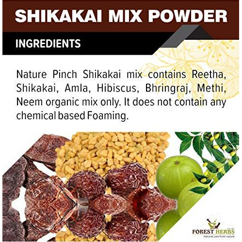 The Forest Herbs Natural Care From Nature Organic Hair Shampoo With Amla, Reetha, Shikakai, Bhringraj, Hibiscus, Neem Methi For Hair Wash (Advanced Herbal Shampoo) 500G