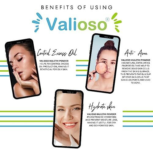 Valioso Pure Mulethi Powder For Face, Skin, And Hair Care, Yashtimadhu Powder, Liquorice Powder (100 Grams)