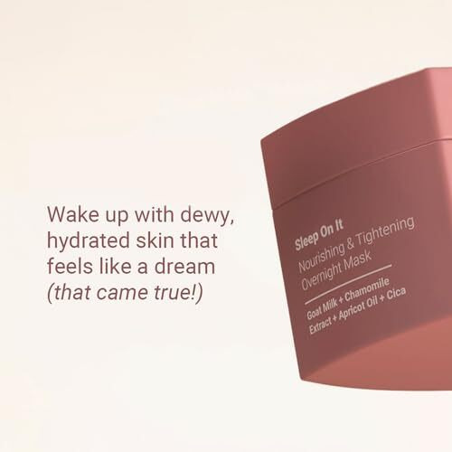 Neude Sleep On It Overnight Hydrating Mask 50Ml  Leave-On Night Cream Mask With Goat Milk, Niacinamide For Glowing, Nourished Skin Hydration & Repair Suitable For Men & Women, All Skin Types