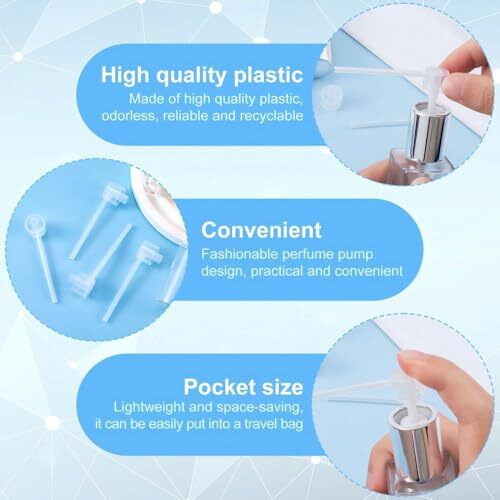 Sichumaria Perfume Dispenser Pump,10Pcs Refillable Cosmetic Transfer Tools Perfume Refill Pump Tools For Perfumes Transfer To Empty Bottles Travel Refillable Perfume Spray Bottle