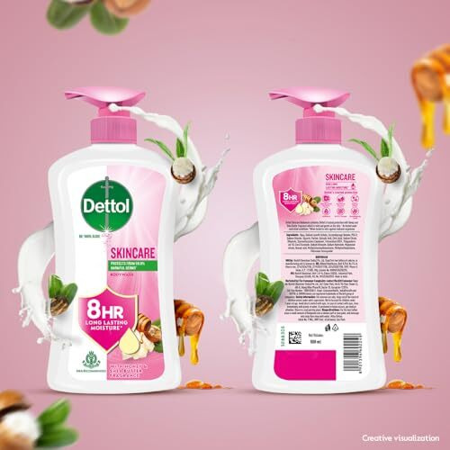 Dettol Body Wash And Shower Gel For Women And Men, Skincare - 500Ml Each | Soap -Free Bodywash | 8H Moisturization