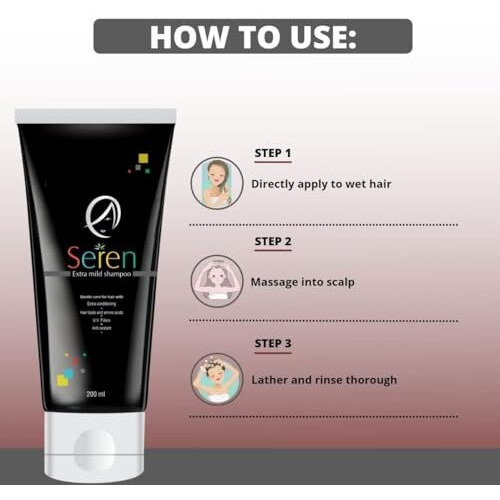 Seren Extra Mild Shampoo 200Ml  Pack Of 2