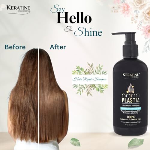 Nano Plastia Hair Repair Shampoo & Mask Combo 300 Ml Each| Intensively Nourishes The Hair | Sulphate & Paraben Free