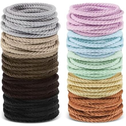 Hamsa Stretchable Rubber Hair Band, Hair Elastics Ties, No Crease Hair Band, Thin Headband, Ponytail Elastic Hair Holder Suitable For Women, Men, Girls And Boys