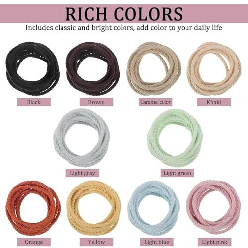 Hamsa Stretchable Rubber Hair Band, Hair Elastics Ties, No Crease Hair Band, Thin Headband, Ponytail Elastic Hair Holder Suitable For Women, Men, Girls And Boys