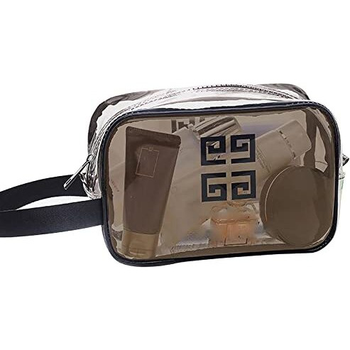 Wolpin Large Cosmetic Makeup Kit Storage Organizer Travel Toiletry Vanity Bag Grooming Make Up Bag, Pouch Black