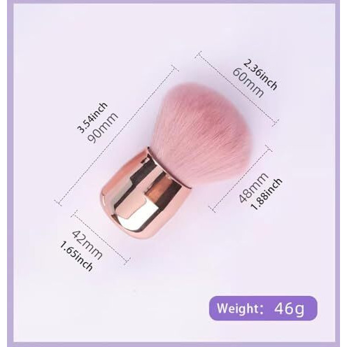 Aadav Makeup Blush Brushes For Cheeks, Travel Size Face Powder Brush For Loose Powder, Fluffy Foundation Brush For Face, Kabuki Brush For Mineral Powder Contouring Cream Or Liquid Cosmetics