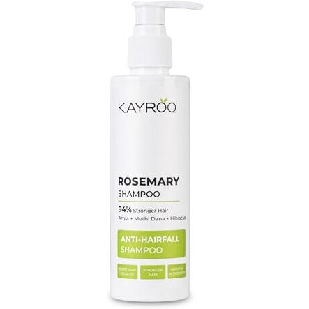 Kayroq Rosemary Shampoo | 94% Stronger Hair | Enriched With Rosemary | Sulfate & Paraben Free | For Men & Women | 200 Ml