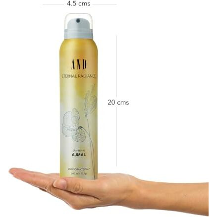 And Eternal Radiance Deodorant 200Ml Body Spray Gift For Women Longlasting Crafted By Ajmal