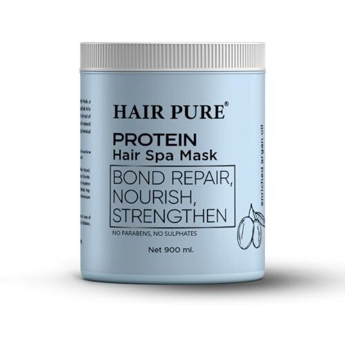 Hair Pure Protein Hair Spa Mask | Strengthening & Nourishing Treatment | Reduces Breakage & Restores Shine | Deep Conditioning For All Hair Types | Ideal For Damaged & Color-Treated Hair  900 Ml