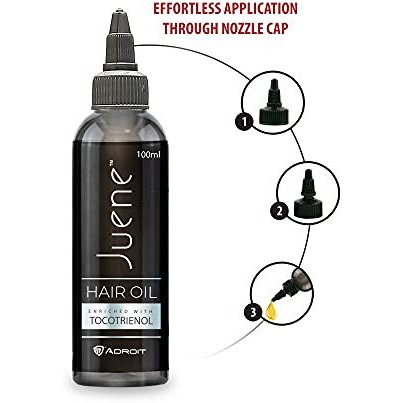 Juene Hair Oil | Enriched With Tocotrienol | Coconut Oil | Antioxidant Support | Hair Protection | Hair Protein | For Damaged Hair | Vegetarian | 100Ml